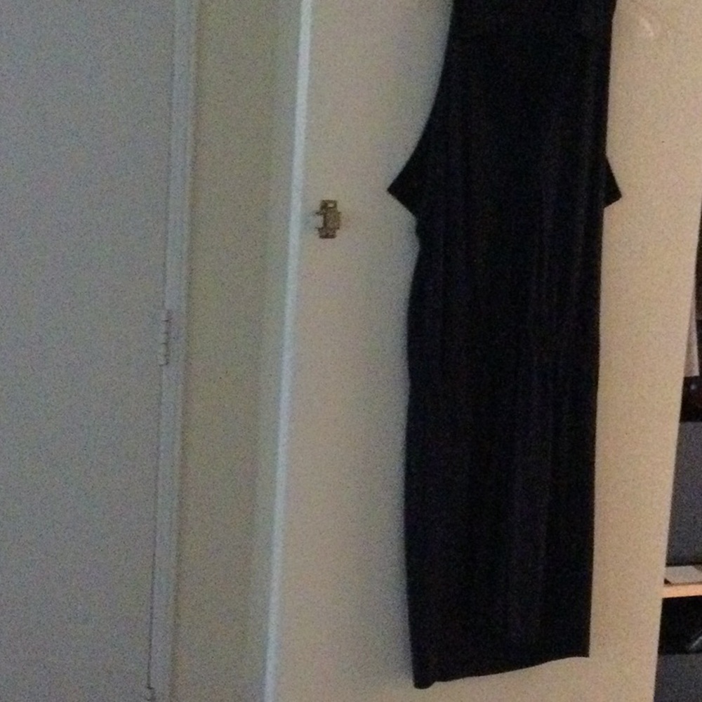 Black dress casual or party dress.  Tie on lower waist